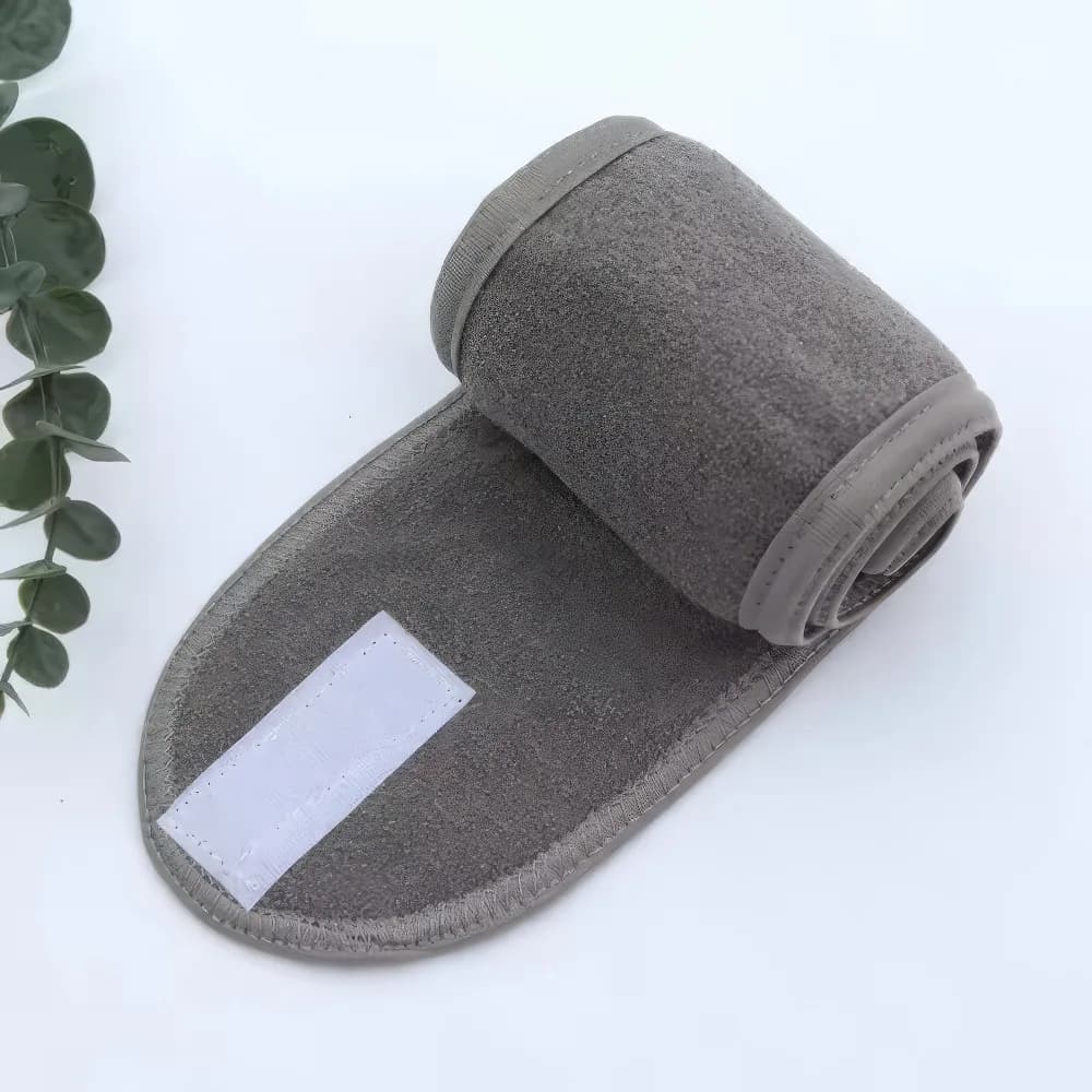 Haarband Flex mit Klettverschluss, grau