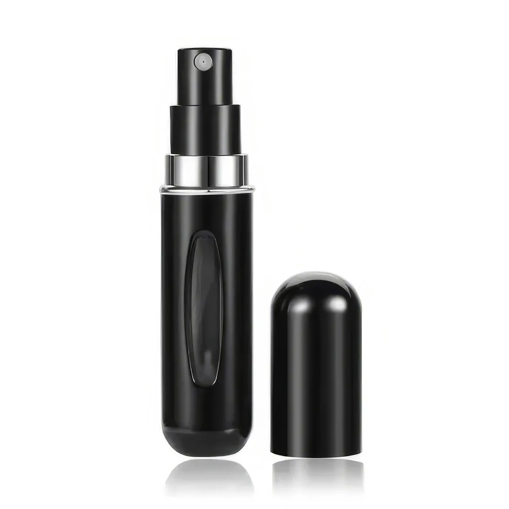 Mini Parfümzerstäuber Flasche, 10 ml, schwarz