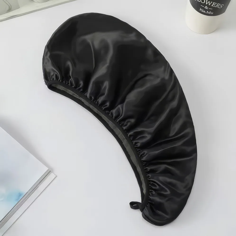 Haarhandtuch Hair-drying Dry Cap Turban, schwarz